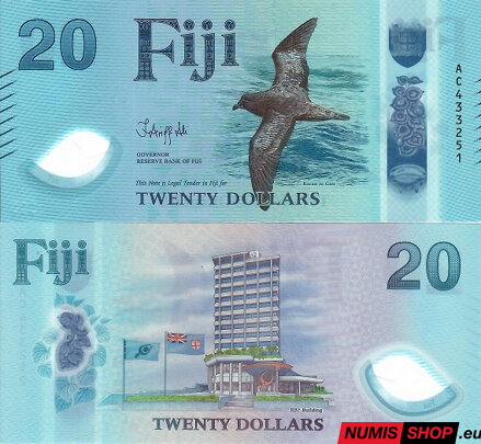 Fiji - 20 dollars - 2026 - polymer - UNC