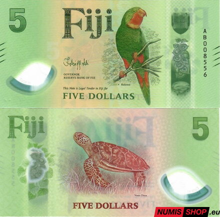 Fiji - 5 dollars - 2026 - polymer - UNC