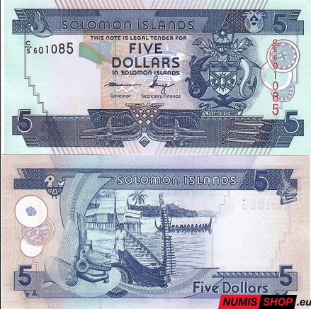 Šalamúnové ostrovy - 5 dollars - 2011 - UNC (P26-3)