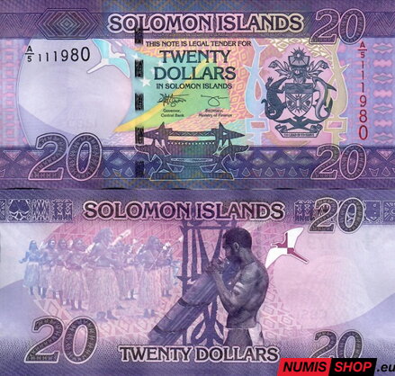Šalamúnové ostrovy - 20 dollars - 2017 - UNC