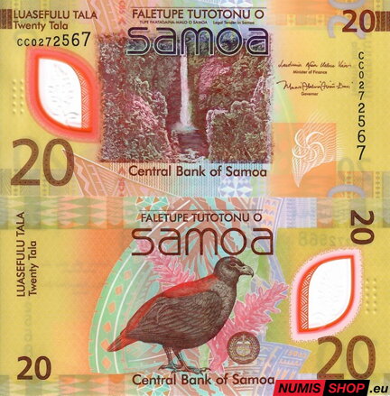 Samoa - 20 tala - 2023 - polymer - UNC