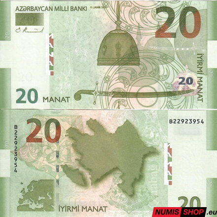 Azerbajdžan - 20 manat - 2005 - UNC
