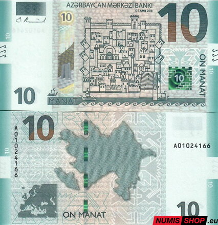 Azerbajdžan - 10 manat - 2018 - UNC