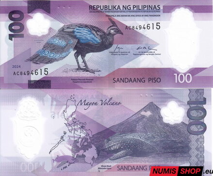 Filipíny - 100 piso - 2024 - polymer - UNC