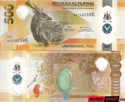 Filipíny - 500 piso - 2024 - polymer - UNC