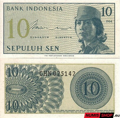 Indonézia - 10 sen - 1964 - UNC