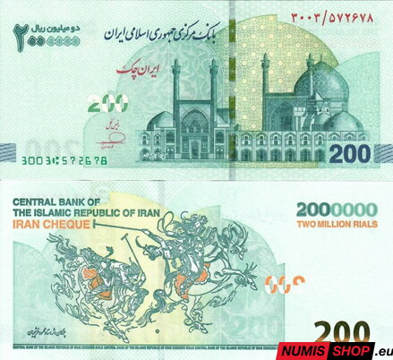 Irán - 2 000 000 rialov (200 tomans) 2025 - UNC