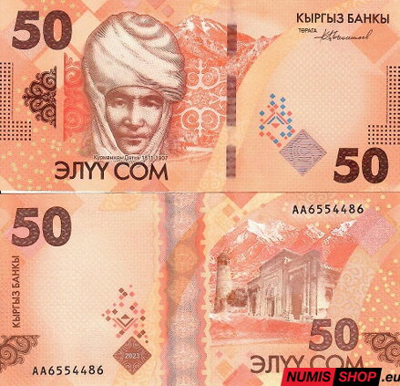 Kirgizsko - 50 som - 2023 - UNC