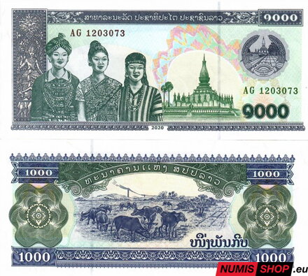 Laos - 1000 kip - 2020 - UNC