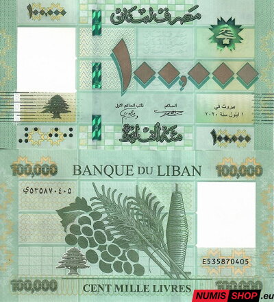 Libanon - 100 000 livres - 2020 - UNC