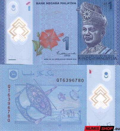 Malajzia - 1 ringitt - 2011 - UNC - polymer