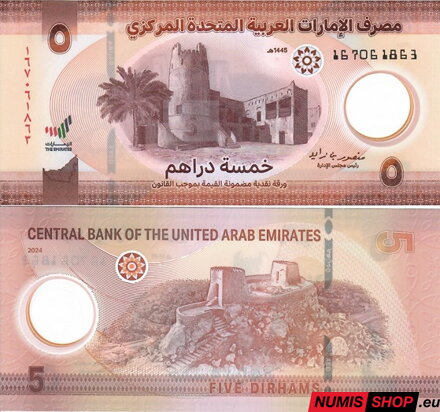 Spojené Arabské Emiráty - 5 dirhams - 2024 - polymer - UNC