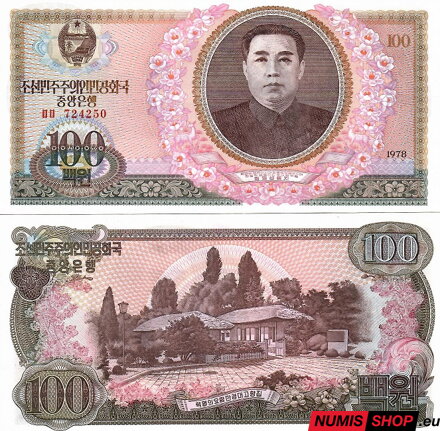 Severná Kórea - 100 won - 1978 - UNC