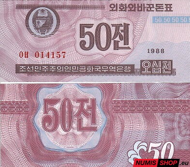 Severná Kórea - 50 chon - 1988 - Capitalist Visitors Issue - UNC