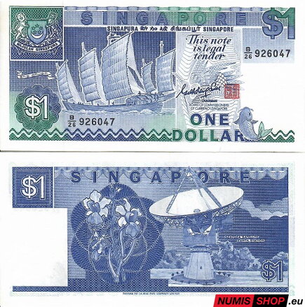 Singapur - 1 dollar - 1987 - UNC