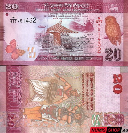 Srí Lanka - 20 rupií - 2020 - UNC