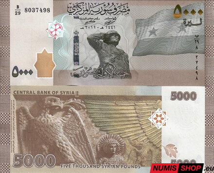 Sýria - 5000 pounds -2019 - UNC