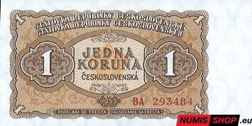 1 Kčs - 1953 - VF