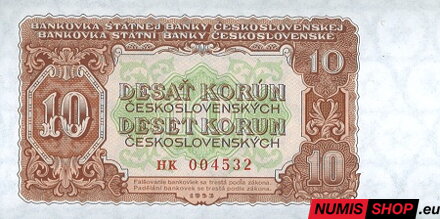 10 Kčs - 1953 - UNC