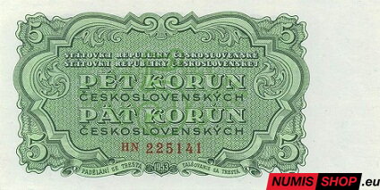 5 Kčs - 1953 - UNC