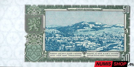 50 Kčs - 1953 - UNC 50 Kčs - 1953 - séria BA