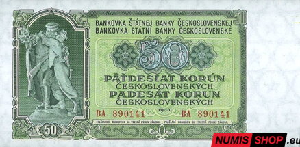 50 Kčs - 1953 