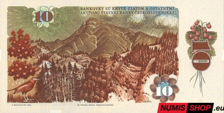 10 Kčs - 1986 - Hviezdoslav - UNC 10 Kčs - 1986 - Hviezdoslav - séria J