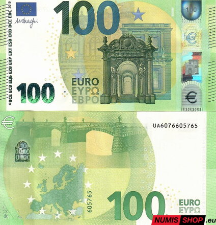 100 euro 2019 - Draghi - UA