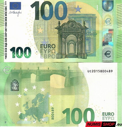 100 euro 2019 - Draghi - UC
