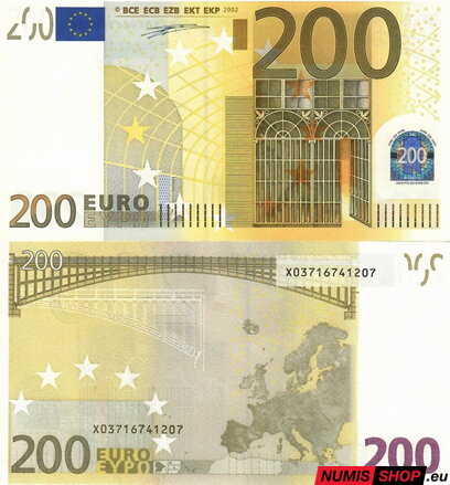 200 euro 2002 - Nemecko (X) - Duisenberg - UNC
