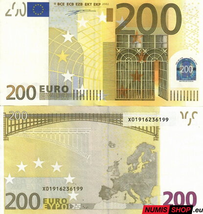 200 euro 2002 - Nemecko (X) - Duisenberg - XF