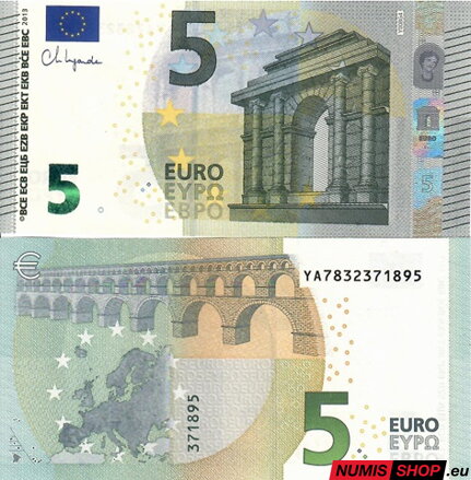 5 euro 2013 - Lagarde - YA - UNC
