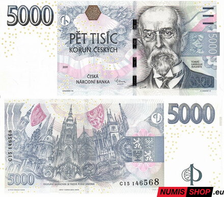 Česká republika - 5000 Kč - 2009 - UNC