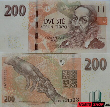 Česká republika - 200 Kč - 2018 - séria H - UNC