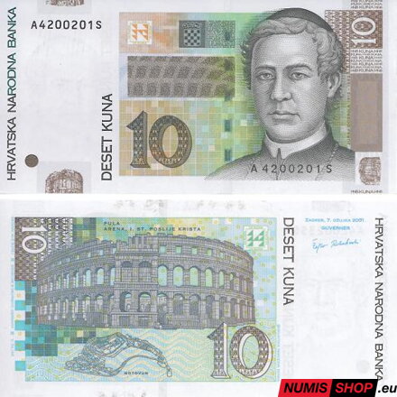 Chorvátsko - 10 kuna - 2012 - UNC