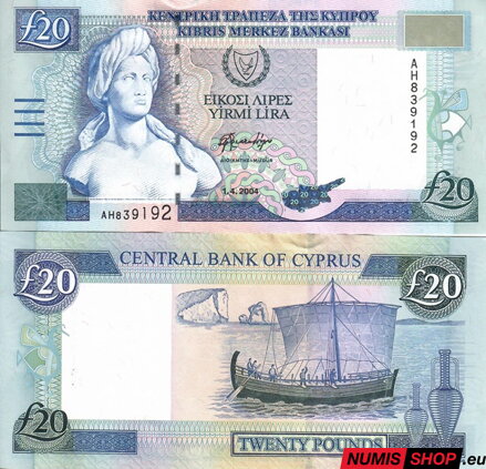 Cyprus - 20 libier - 2004 - UNC 