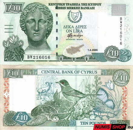 Cyprus - 10 libier - 2005 - UNC