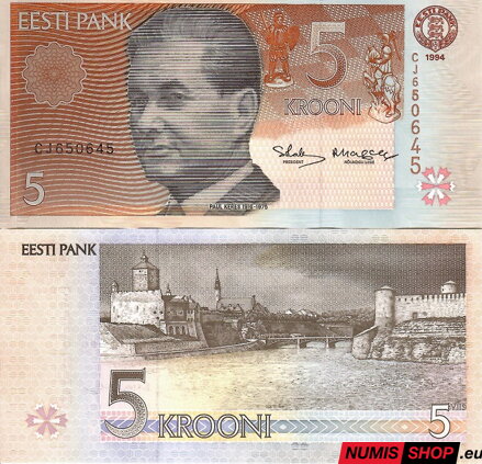 Estónsko - 5 krooni - 1994 - UNC