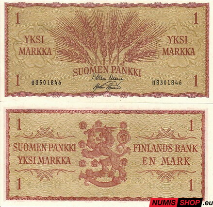 Fínsko - 1 markka - 1963 - UNC
