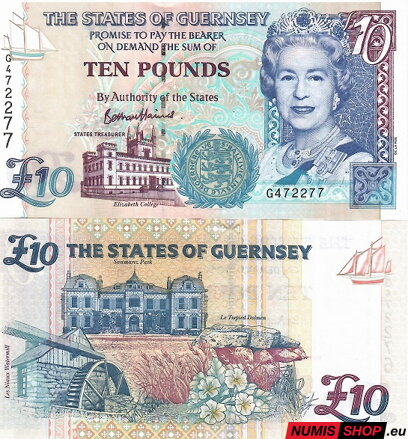 Guernsey - 10 pounds - 1995 - UNC