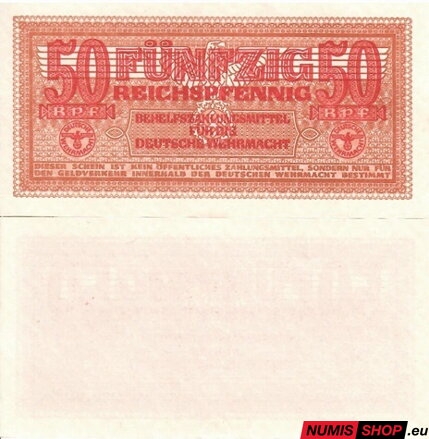 Nemecko - 50 Reichspfennig (Wehrmacht 1942) - UNC