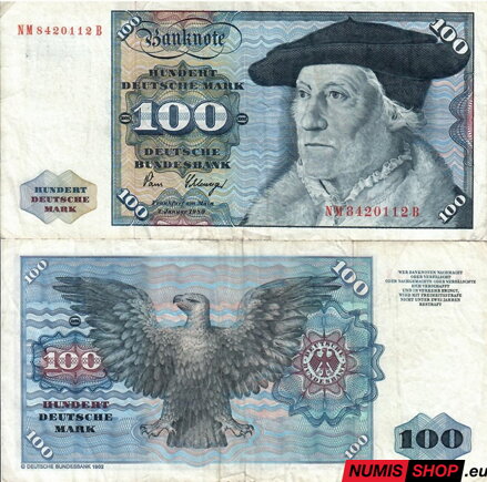 Nemecko - 100 DM 1980 - F