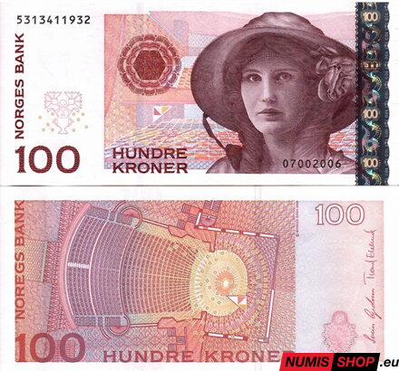 Nórsko - 100 kroner - 2006 - UNC