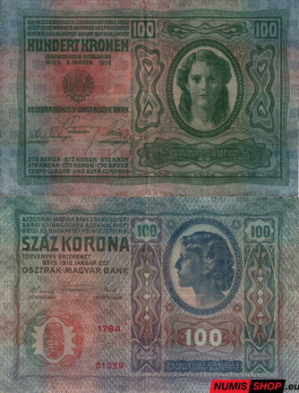 Rakúsko-Uhorsko - 100 korona - 1912 