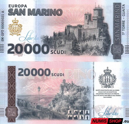 San Maríno - 20 000 scudi - 2025 - UNC