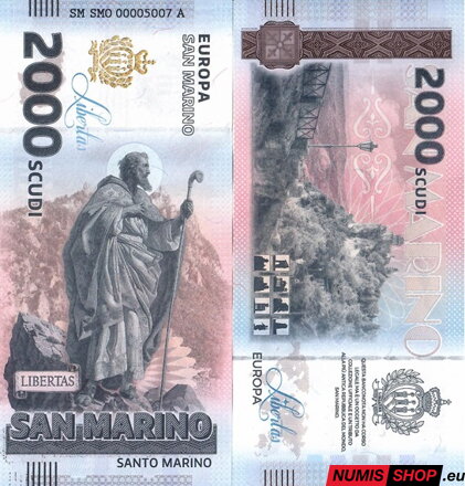 San Maríno - 2000 scudi - 2025 - UNC