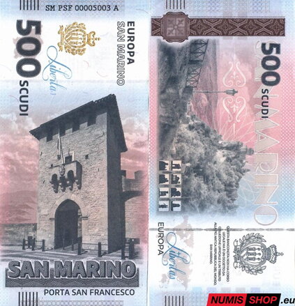 San Maríno - 500 scudi - 2025 - UNC