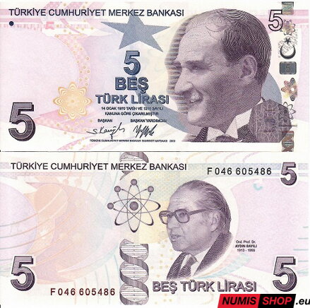 Turecko - 5 liras - 2009 - UNC