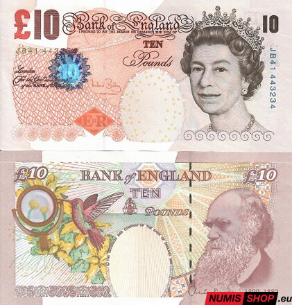 Veľká Británia - 10 libier - 2000 - sig. A. Bailey 389c - UNC