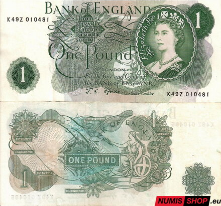 Veľká Británia - 1 pound - 1960